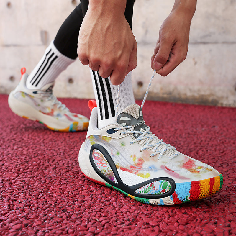Men’s High-Grip Basketball Sneakers – Youth Street Sport Shoes with Durable Rubber Sole | 8506