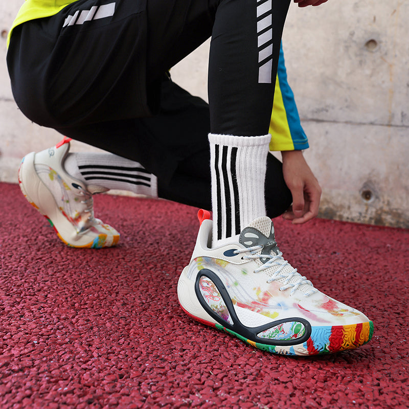 Men’s High-Grip Basketball Sneakers – Youth Street Sport Shoes with Durable Rubber Sole | 8506