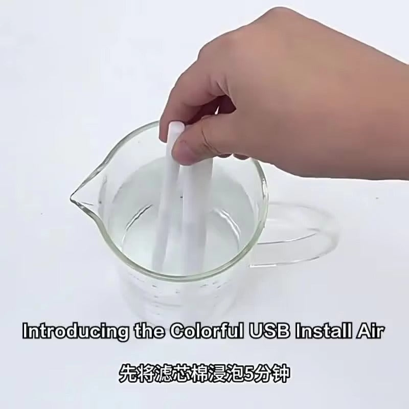 USB-Powered Cool Mist Humidifier – Silent Aromatherapy Diffuser with 3 Spray Ports | USZK-10