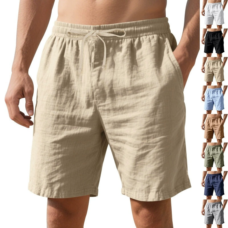 Relaxed Linen Beach Shorts – Lightweight & Breezy for Summer | YH2-WW