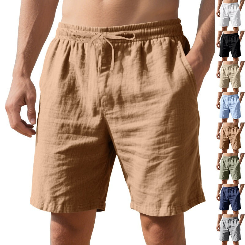 Relaxed Linen Beach Shorts – Lightweight & Breezy for Summer | YH2-WW