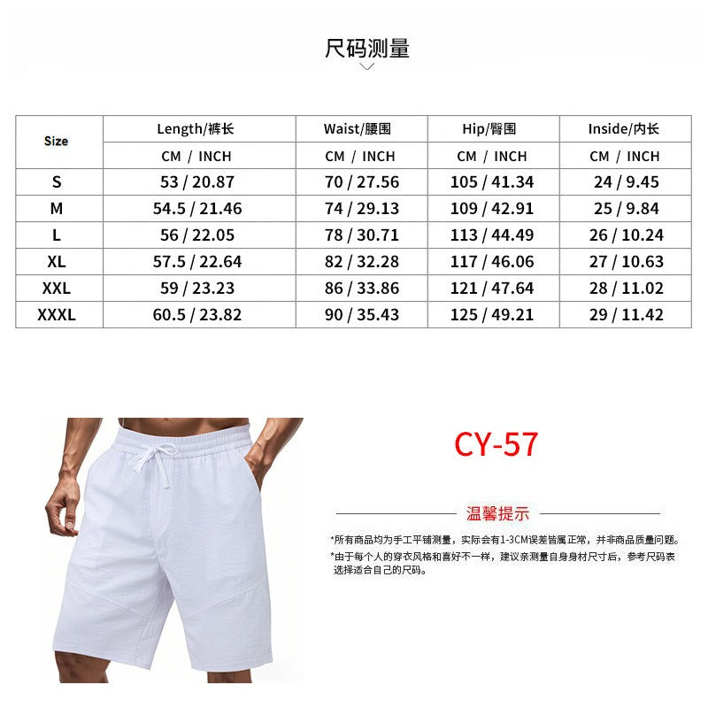 Men’s Loose Fit Beach Shorts – Lightweight Summer Comfort | YHCY-57
