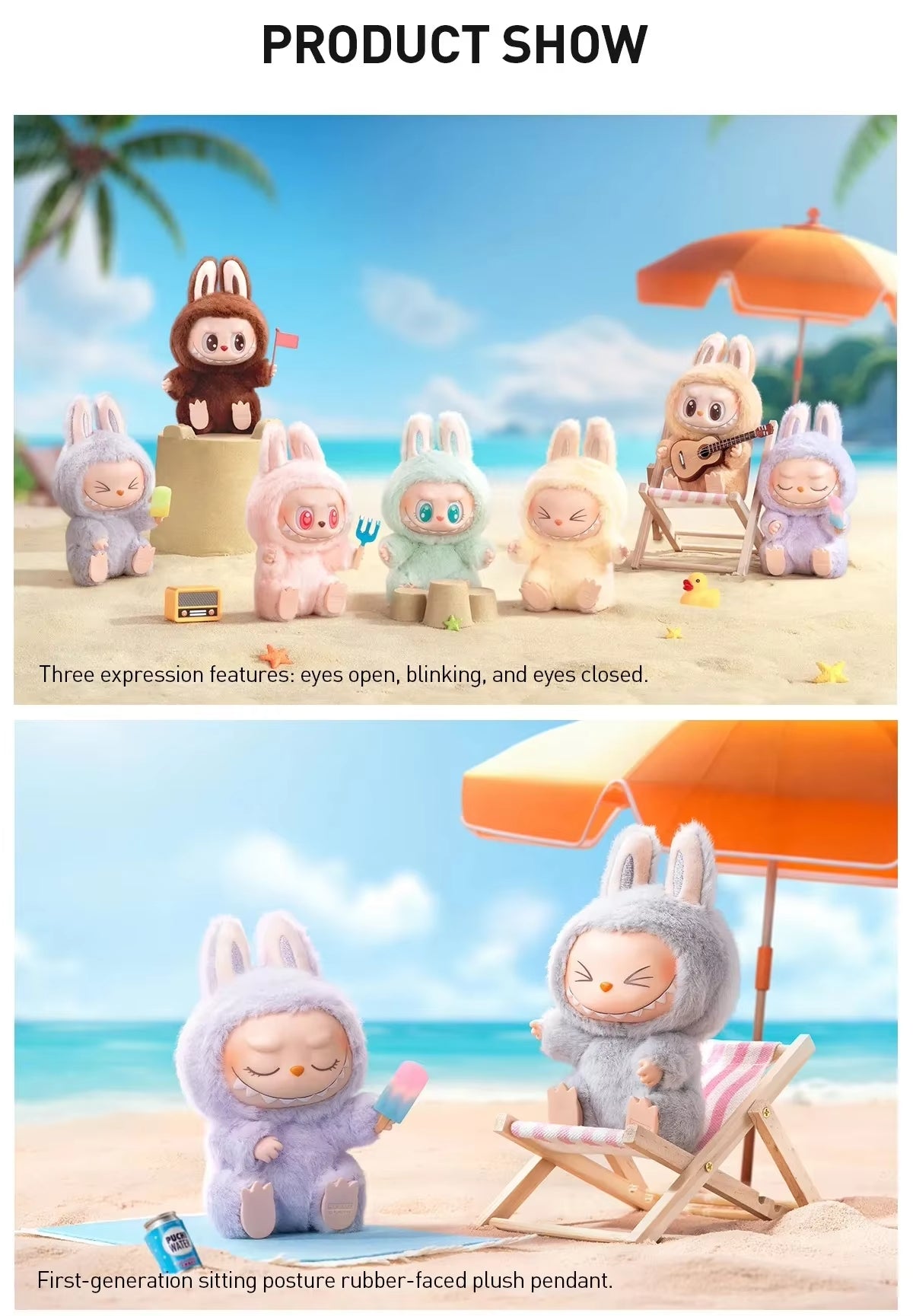 Labubu Style Blind Box Series 2 Sitting Edition | Set of 6 Labubu-Sitting Style
