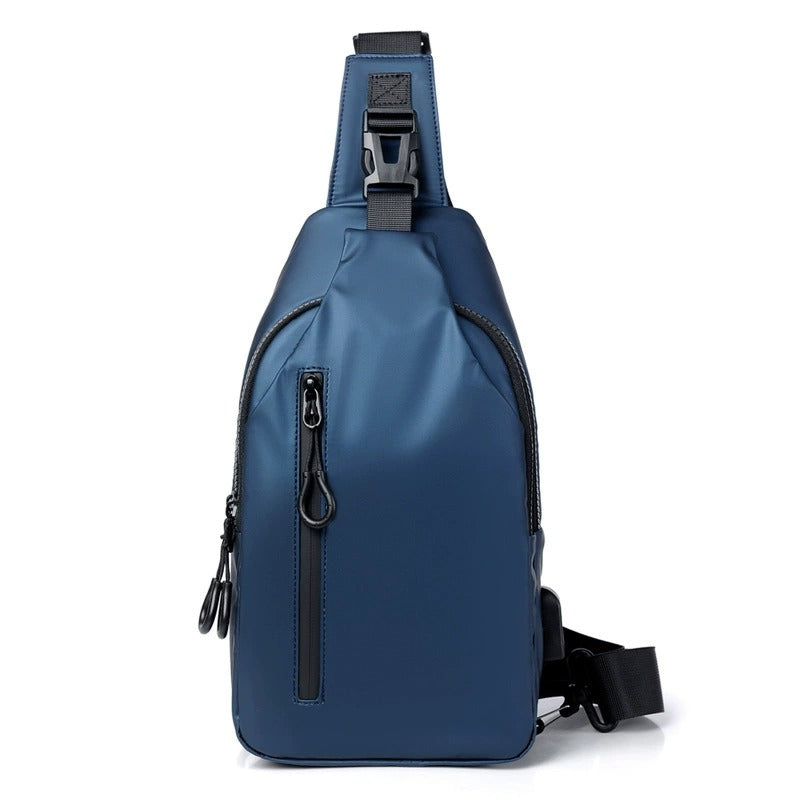 OMASKA Men’s Crossbody Sling – Lightweight Oxford Chest Bag | 0126