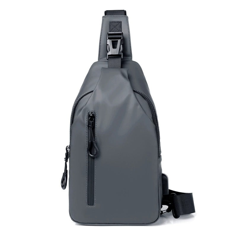 OMASKA Men’s Crossbody Sling – Lightweight Oxford Chest Bag | 0126