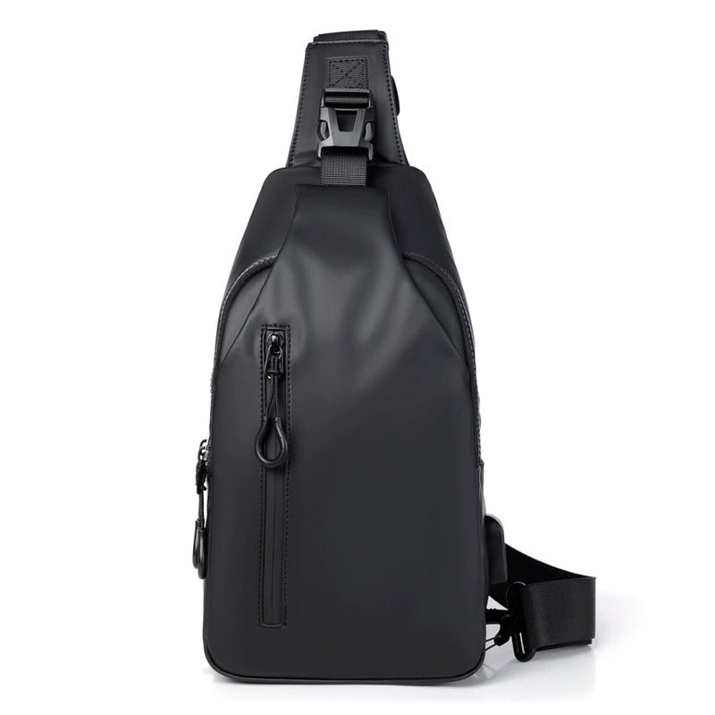 OMASKA Men’s Crossbody Sling – Lightweight Oxford Chest Bag | 0126