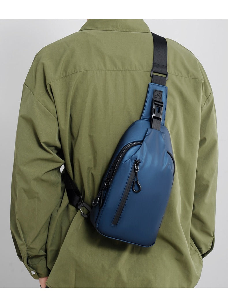 OMASKA Men’s Crossbody Sling – Lightweight Oxford Chest Bag | 0126