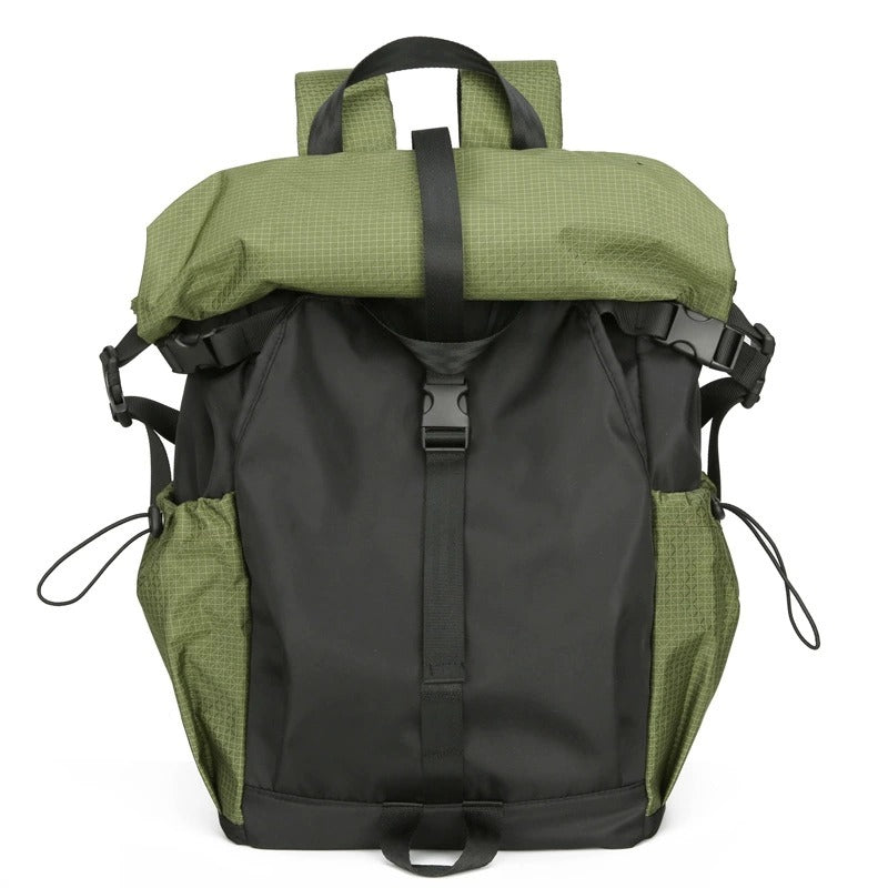 Men’s Roll-Top Backpack – 20–35L Expandable, Laptop & Travel Bag | K001