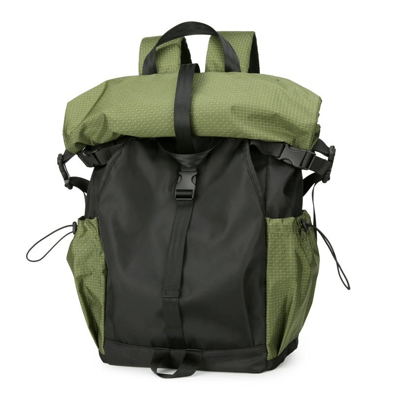 Men’s Roll-Top Backpack – 20–35L Expandable, Laptop & Travel Bag | K001