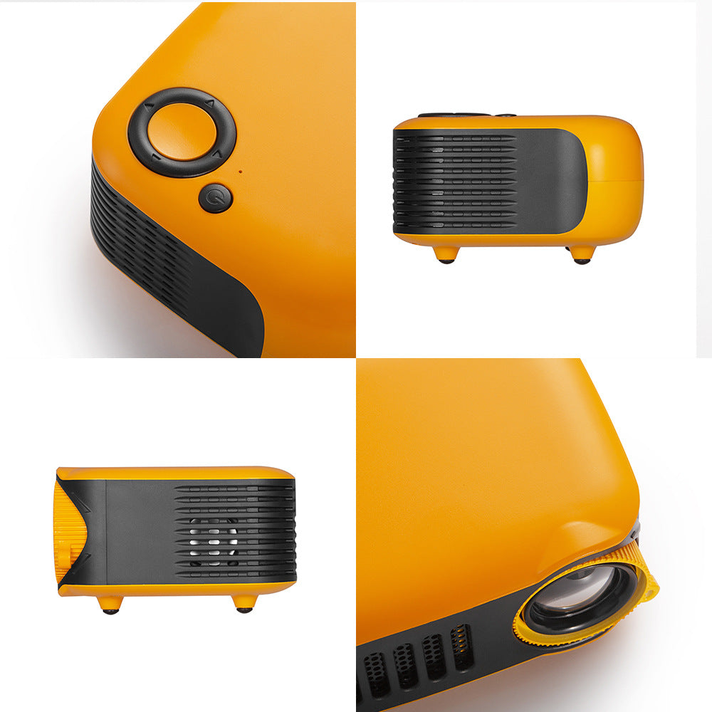 TRANSJEE Mini Projector – Portable Smart LED Home Cinema, Pocket-Sized Mobile Screen, LED Projector for Movies & Gaming | A2000