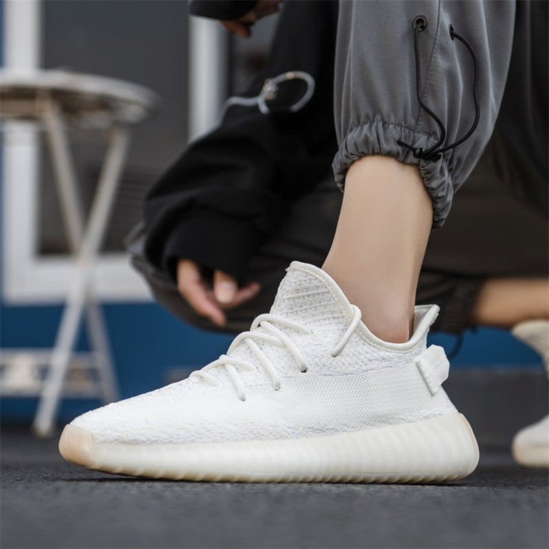 Premium Boost 350V Trainers Jogging Shoes Workout Sneakers | White