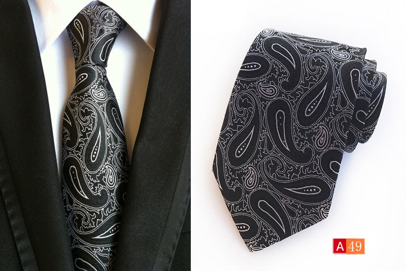 Men's Necktie Paisley Floral Silk Ties for Formal Business Party | A039