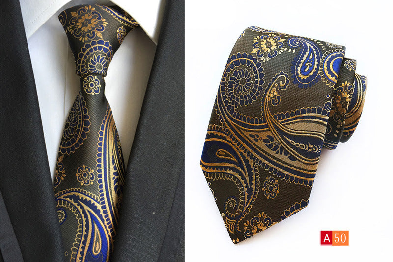 Men's Necktie Paisley Floral Silk Ties for Formal Business Party | A039
