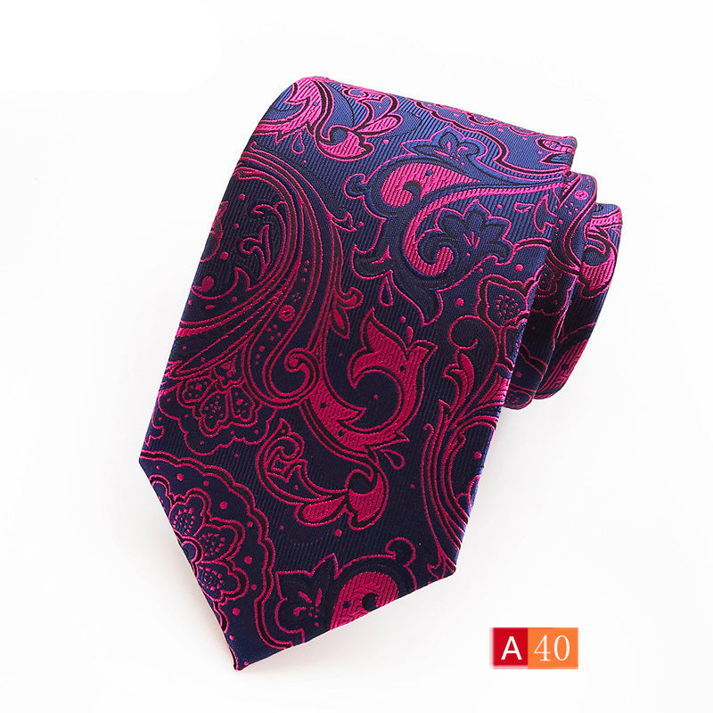 Men's Necktie Paisley Floral Silk Ties for Formal Business Party | A039