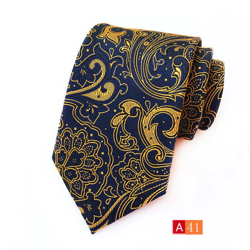 Men's Necktie Paisley Floral Silk Ties for Formal Business Party | A039