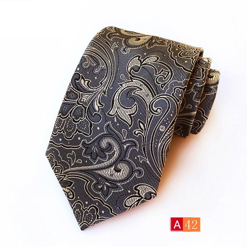 Men's Necktie Paisley Floral Silk Ties for Formal Business Party | A039