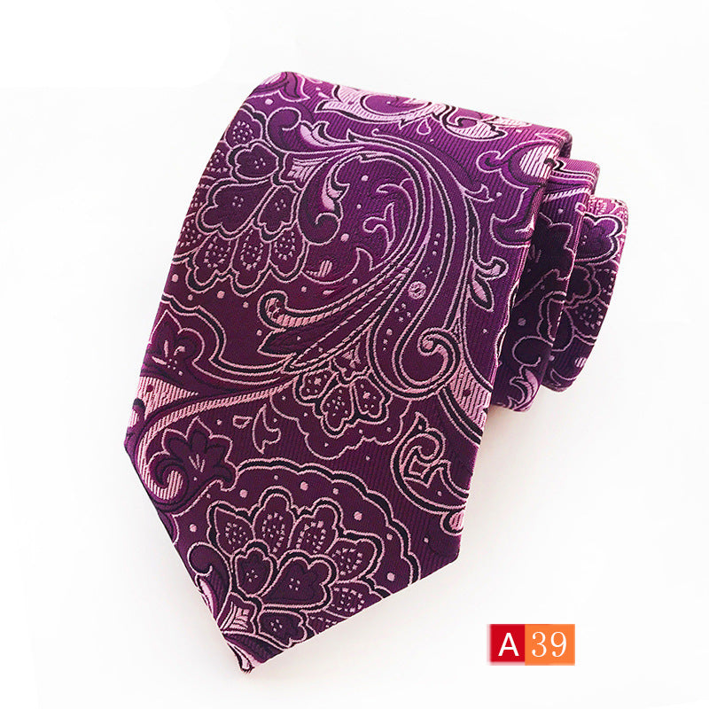 Men's Necktie Paisley Floral Silk Ties for Formal Business Party | A039