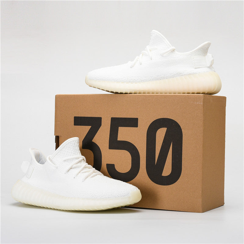 Premium Boost 350V Trainers Jogging Shoes Workout Sneakers | White
