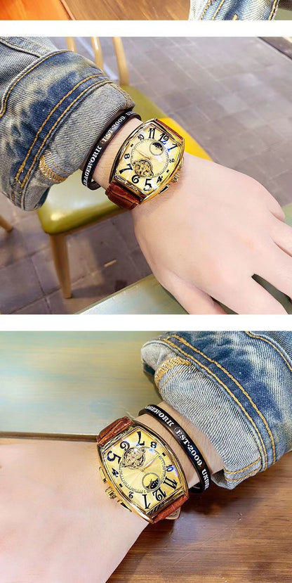 Men's Wristwatches Fashion Moon Phase Tourbillon Automatic Mechanical Watches | m186