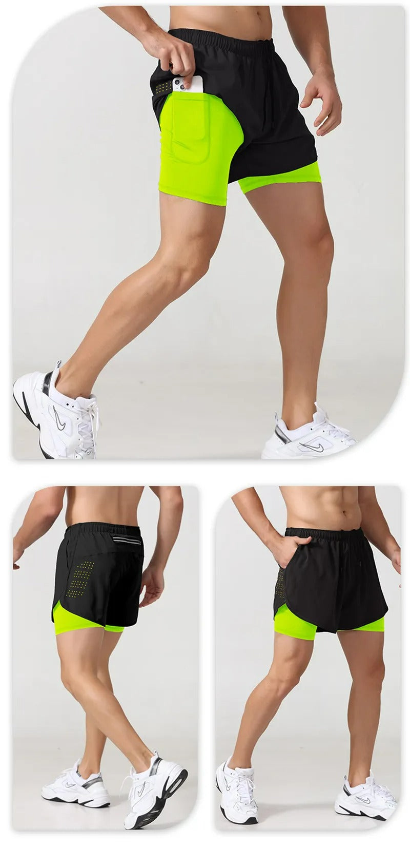 Men's Running Shorts Quick Drying Breathable Active Training Exercise Shorts |  DK22001