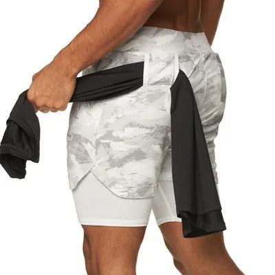 Men's Cozy Short Athletic Gym Shorts With Pockets Elastic Casual Shorts | DK-858