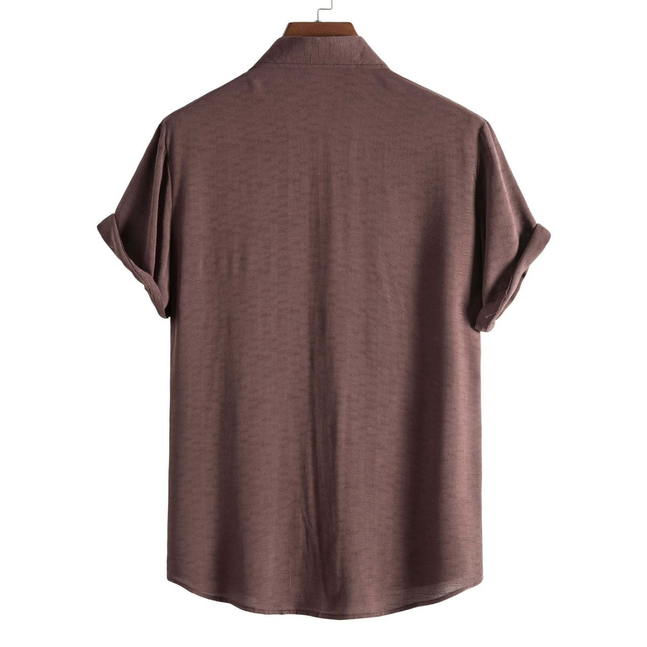 Men’s Solid Color Lapel Short Sleeve Shirt Business Casual Summer Style Shirt | CCS05
