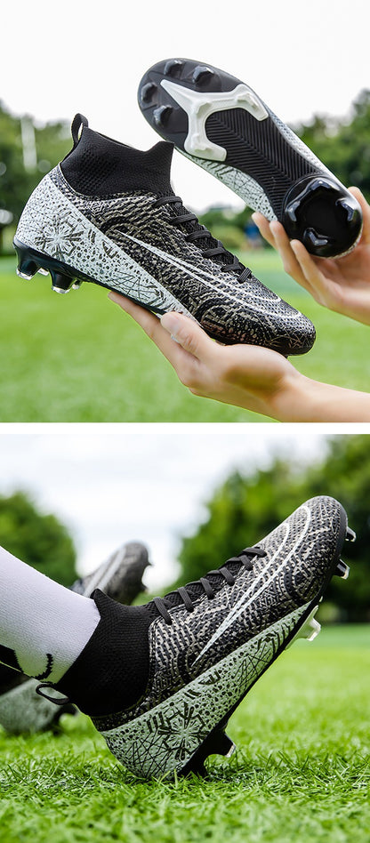 Football Cleats Professional High-Top Breathable Soccer Shoes | 23152