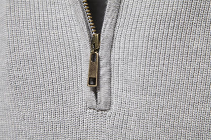 Cardigan con cerniera in cotone, maglioni casual, maglione invernale a collo alto | Y832 