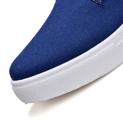 Men's Fashion Summer Spring Canvas Casual Shoes Lace Up Comfort Flat Sneakers Shoes | R009