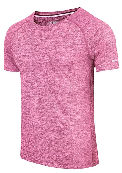 Men Short Sleeve Quick Dry Athletic Gym Active T Shirt Moisture Wicking Top | 6098