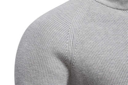 Cardigan con cerniera in cotone, maglioni casual, maglione invernale a collo alto | Y832 