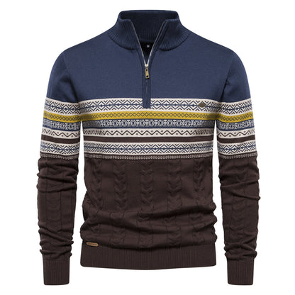 Pulls d'hiver chauds en coton pour hommes, pull décontracté à motifs ethniques | M316 