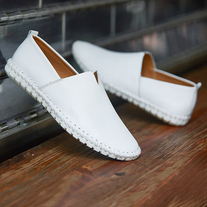 Men's Handmade Gommino Penny Loafers – Lightweight Leather Driving Shoes | Casual Slip-On Flats | 955