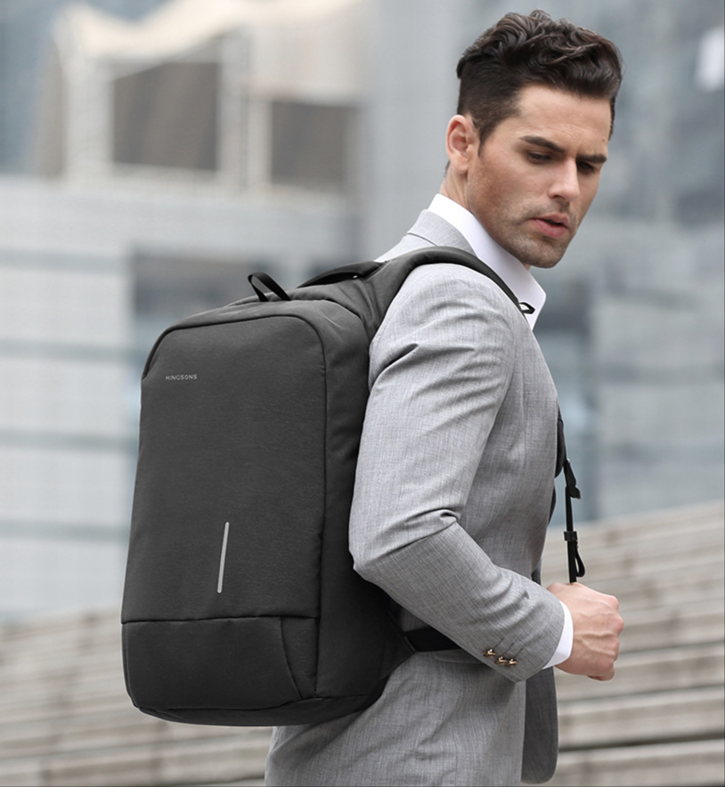 Kingsons KS3149W Anti-Theft Business Backpack – USB, TSA Lock, Waterproof | KS3149W
