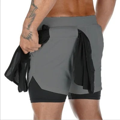 Men's Cozy Short Athletic Gym Shorts With Pockets Elastic Casual Shorts | DK-858