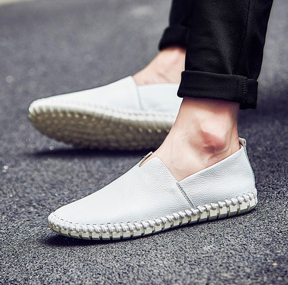 Men's Handmade Gommino Penny Loafers – Lightweight Leather Driving Shoes | Casual Slip-On Flats | 955