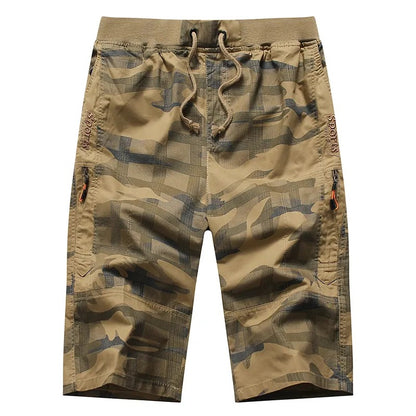 Men's Cargo Work Shorts Summer Multi-pocket Camo Combat Casual Half Pants | SHM3318