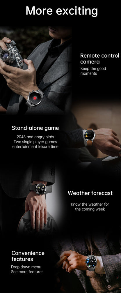 Men's AMOLED HD Screen Watch Smart Bluetooth Calling Sports Smartwatch | BW0408
