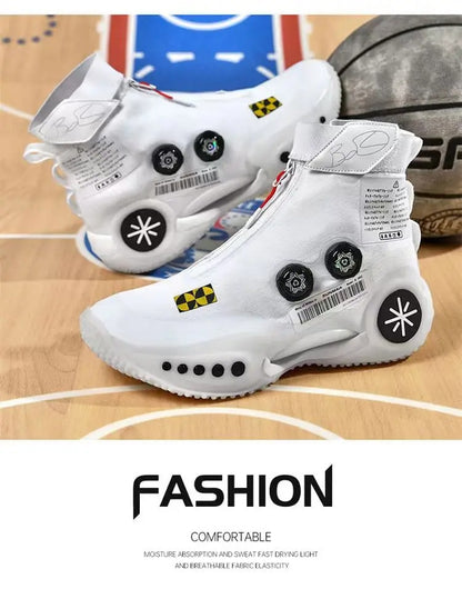 Outdoor Unisex Breathable Trainers Rotary Buckle Casual Sports Race Off White Fashion Loafers Shoes | 8826