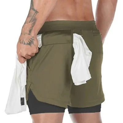 Men's Cozy Short Athletic Gym Shorts With Pockets Elastic Casual Shorts | DK-858