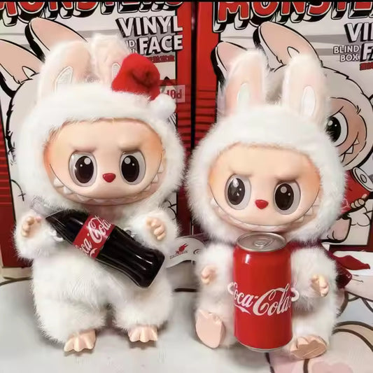 Labubu COCA-COLA Series – Vinyl Face Cute Anime Action Figure Plush Toy Doll | Labubu-cola-sit stand