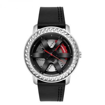 Men's Watches High Quality Quartz Spinning Waterproof Wrist Car Wheel Watch | 1050