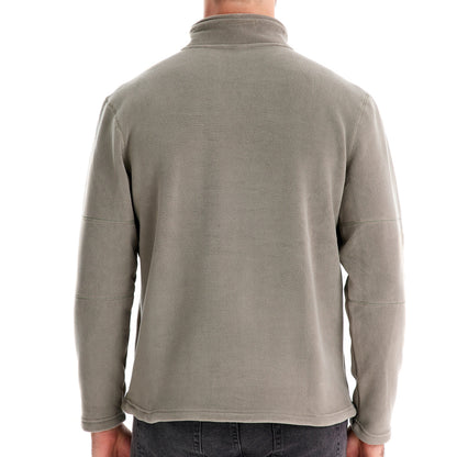 Men’s Fleece Pullover Sweatshirts | Autumn-Winter 2025 Europe Fashion | Half-Zip Stand Collar Tops | HD08