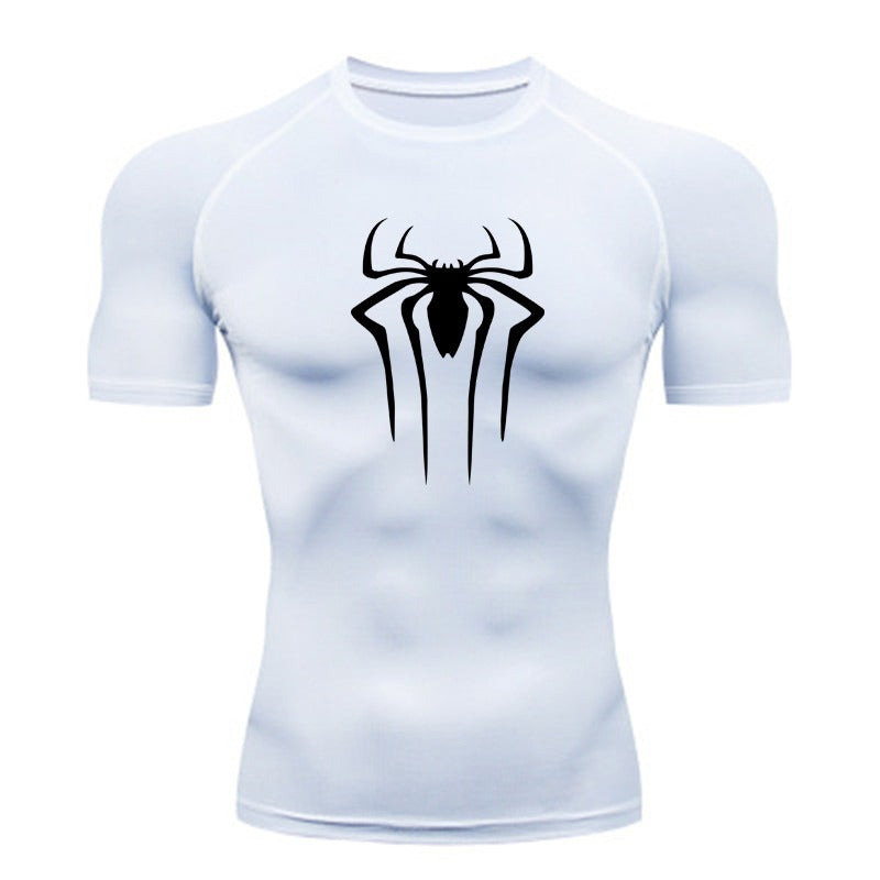 Breathable Elastic Tights Short Sleeve Quick Dry Sports Fitness Gym T-Shirt | 6013