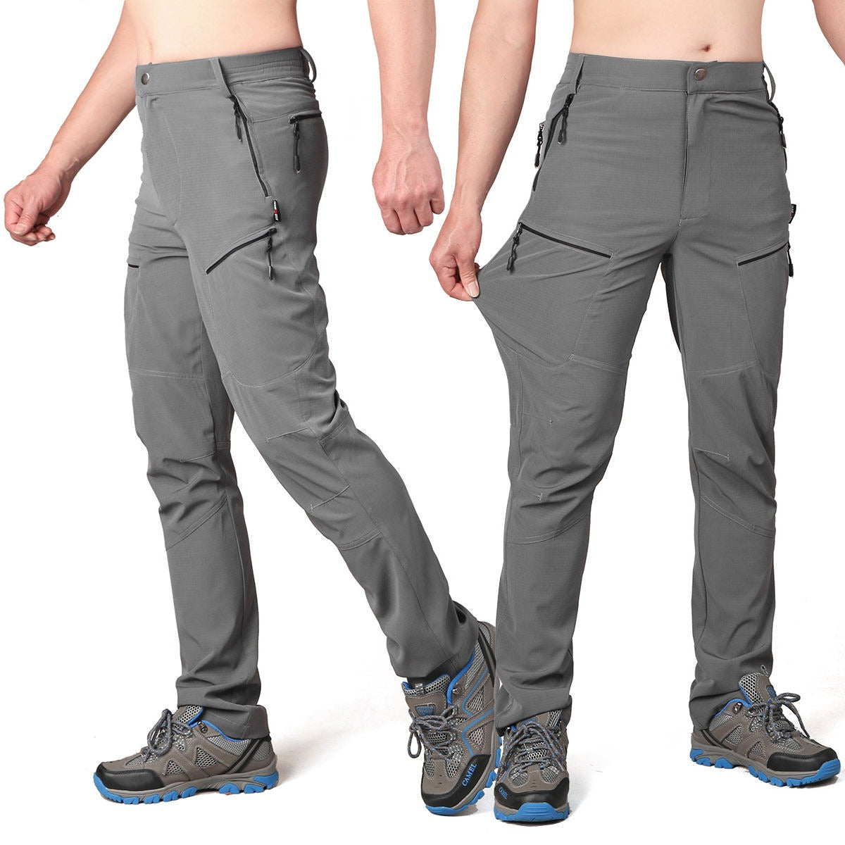 Men's Outdoor Hiking Ripstop Pants Lightweight Quick Dry Cargo Pant | YC17012