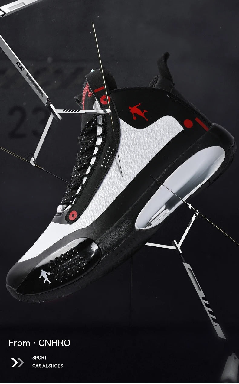 Basketball Shoes Lace-Up High Top Men's Retro Basketball Breathable Sneakers | AJ34