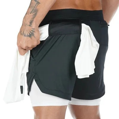 Men's Cozy Short Athletic Gym Shorts With Pockets Elastic Casual Shorts | DK-858