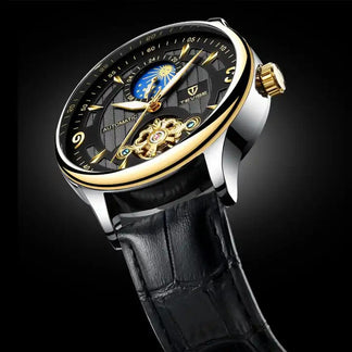 Men Watches Automatic Mechanical Watch Tourbillon Sport Clock Leather Casual Business