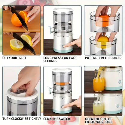 Compact Electric Portable Juicer – Mini Electric Juice Cup, Ideal Gift for Holidays & Everyday Use | OL165111542