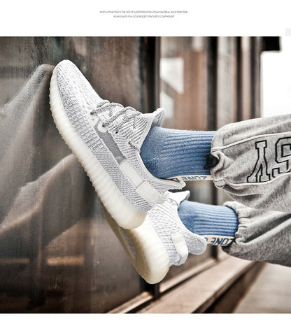 Unisex Premium Flyknit Running Shoes – All-Season Comfort Trainers | Lightweight & Breathable | 350